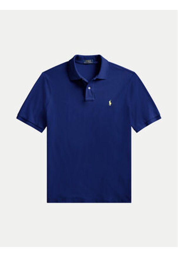 Polo Ralph Lauren Polo Core Replen 710795080 Granatowy Slim Fit. Typ kołnierza: polo. Kolor: niebieski. Materiał: bawełna