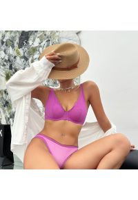 Intica - Biustonosz z fiszbinami zapewniający wsparcie i komfort Fjorda. Kolor: fioletowy. Materiał: materiał. Rodzaj stanika: biustonosz z fiszbinami #5