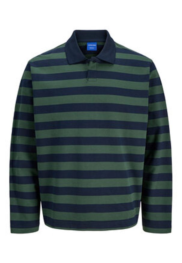 Jack & Jones Polo Bleecker 12285805 Kolorowy Loose Fit. Typ kołnierza: polo. Materiał: bawełna. Wzór: kolorowy
