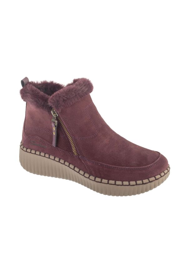 skechers - Buty zimowe damskie, Wilshire Blvd - Fresh Zip. Kolor: czerwony. Sezon: zima