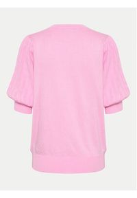 Kaffe Sweter Lone 10508368 Różowy Regular Fit. Kolor: różowy. Materiał: wiskoza #4