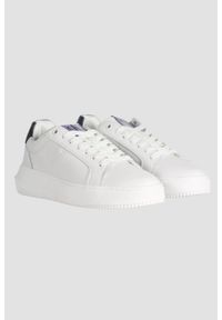 Calvin Klein - CALVIN KLEIN Białe sneakersy, Rozmiar 41. Kolor: biały. Materiał: skóra