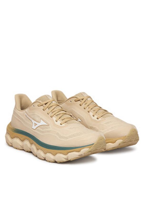 Mizuno Buty do biegania Wave Horizon 9 J1GC2626 03 Beżowy. Kolor: beżowy. Materiał: materiał. Model: Mizuno Wave