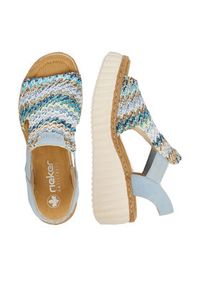 Rieker Sandały CEO-69172-91 Niebieski. Kolor: niebieski. Materiał: materiał #7