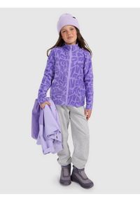 4f - 4F Kurtka przejściowa 3w1 membrana 5000 dziewczęca - fioletowa 140 (9-10 lat). Okazja: na co dzień. Kolor: fioletowy. Materiał: polar, materiał. Sezon: lato. Styl: casual #2