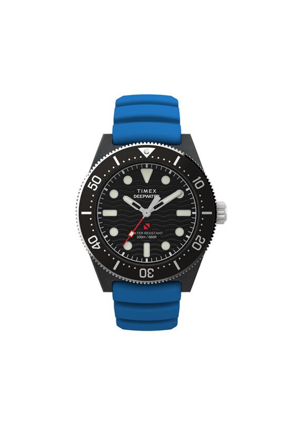 Timex Zegarek Deepwater Reef 200 XCF TW2Y02500 Czarny. Kolor: czarny. Materiał: syntetyk
