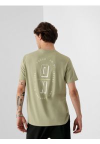 outhorn - T-shirt z nadrukiem męski. Materiał: materiał, bawełna. Wzór: nadruk. Styl: sportowy #6