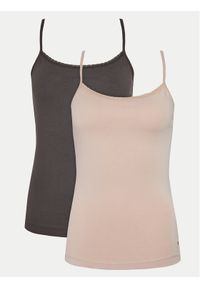 TOMMY HILFIGER - Tommy Hilfiger Komplet topów UW0UW04892 Kolorowy Slim Fit. Materiał: bawełna. Wzór: kolorowy