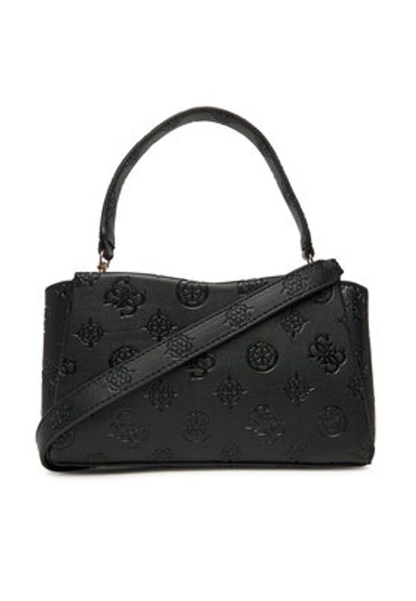Guess Torebka Tisha HWPD77 64120 Czarny. Kolor: czarny. Materiał: skórzane