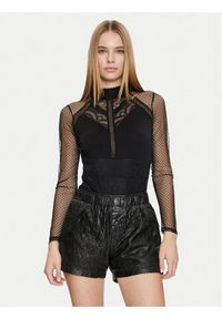 Morgan Body 241-TJULIE Czarny Slim Fit. Kolor: czarny. Materiał: wiskoza #1