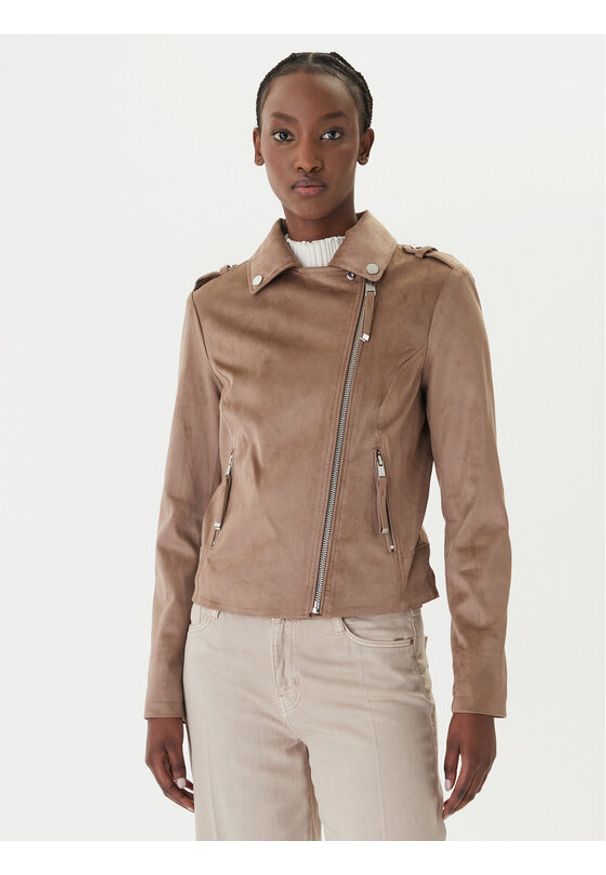 Guess Kurtka przejściowa W6GL10 W1968 Brązowy Regular Fit. Kolor: brązowy. Materiał: syntetyk