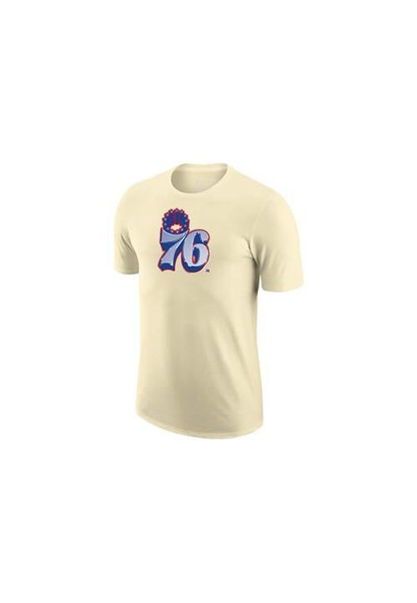 Koszulka sportowa męska Nike Nba Philadelphia 76ers Earned Edition. Kolor: beżowy. Długość rękawa: krótki rękaw. Długość: krótkie