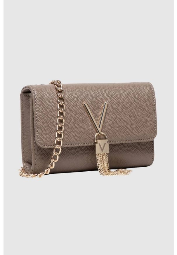 Valentino by Mario Valentino - VALENTINO Mała brązowa kopertówka Divina Pochette. Kolor: brązowy