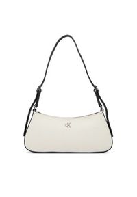Calvin Klein Torebka Ck Canvas Small Shoulder Bag LV04F3347G Biały. Kolor: biały #6