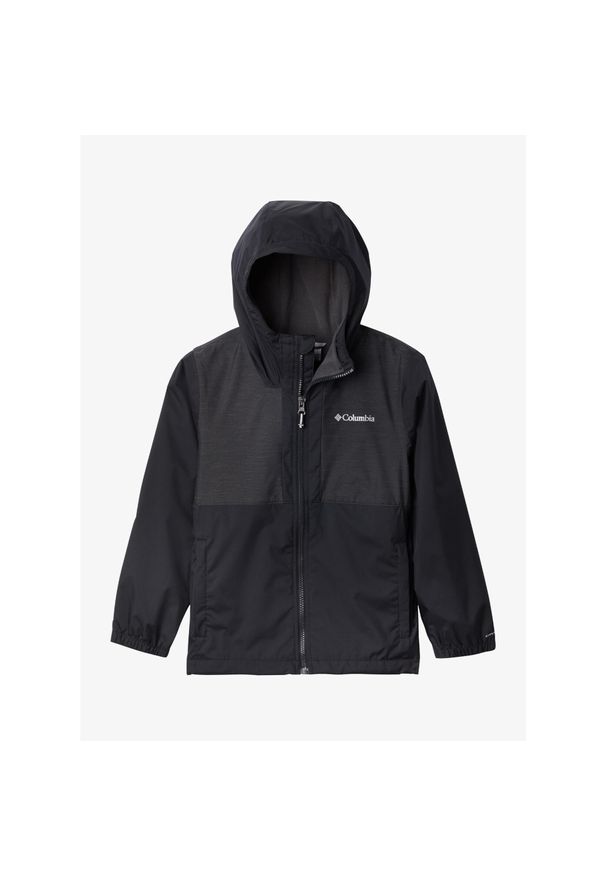 columbia - Kurtka przeciwdeszczowa chłopięca Columbia Rainy Trails Fleece Lined Jacket. Kolor: czarny