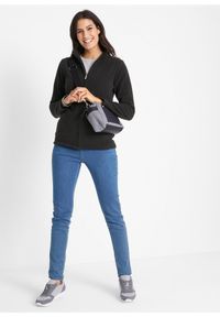 bonprix - Bluza rozpinana z polaru. Typ kołnierza: kołnierzyk stójkowy. Kolor: czarny. Materiał: polar #2