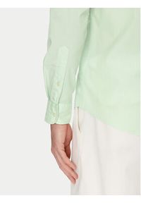 TOMMY HILFIGER - Tommy Hilfiger Koszula MW0MW37550 Zielony Regular Fit. Kolor: zielony. Materiał: bawełna #5