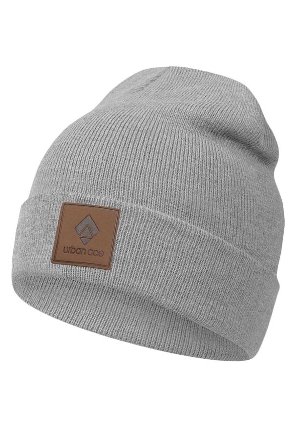 URBANARTT - Unisex Grey Mankiet Beanie - Warm & Stedelijk Design. Kolor: wielokolorowy. Materiał: akryl. Sezon: zima. Styl: elegancki