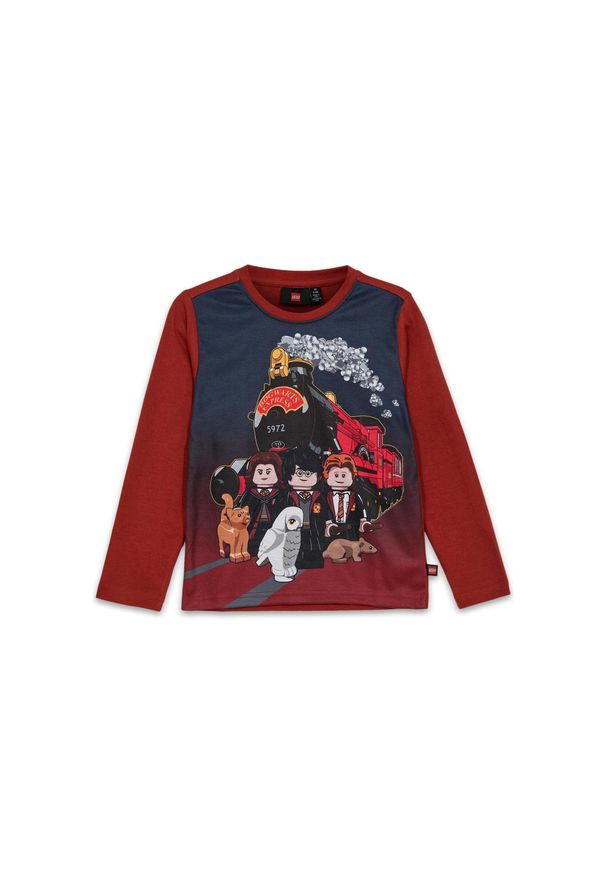 Koszulka Dziecięca z Długim Rękawem LEGO Harry Potter Tano 706 Czerwona. Kolor: czerwony. Długość rękawa: długi rękaw. Długość: długie