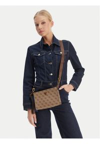 Guess Saszetka HMMILO P6157 Beżowy. Kolor: beżowy. Materiał: skóra #1