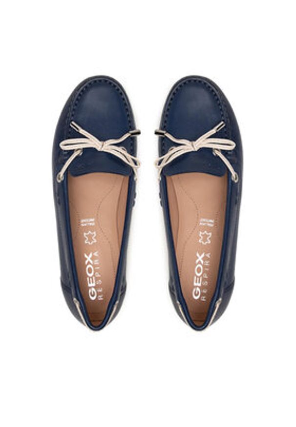 Geox Mokasyny D Vega Moc B D92DNB 043BC C4EA5 Granatowy. Kolor: niebieski. Materiał: skóra