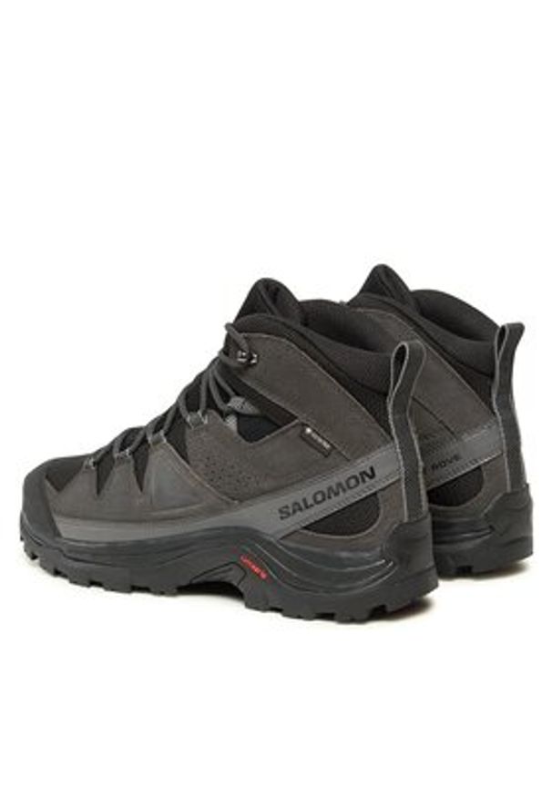 salomon - Salomon Trekkingi Quest Rove GORE-TEX L47181300 Czarny. Kolor: czarny. Materiał: zamsz, skóra. Technologia: Gore-Tex. Sport: turystyka piesza
