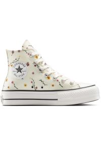 Buty sportowe damskie Converse Chuck Taylor All Star Lift. Kolor: biały. Materiał: materiał. Model: Converse All Star. Sport: fitness #1