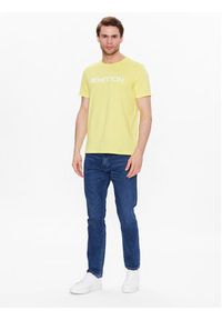 United Colors of Benetton - United Colors Of Benetton T-Shirt 3I1XU100A Żółty Regular Fit. Kolor: żółty. Materiał: bawełna #5