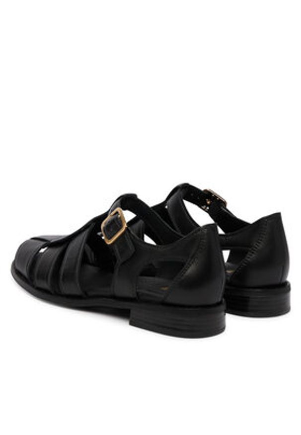 Clarks Sandały Hana Sun 26181215 Czarny. Kolor: czarny. Materiał: skóra