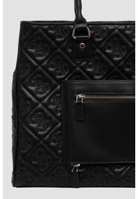 Guess - GUESS Czarna damska podróżna torebka Adelasia. Kolor: czarny #11