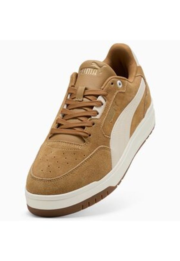 Puma Sneakersy Shuffle Downtown 402597 07 Brązowy. Kolor: brązowy. Materiał: zamsz, skóra
