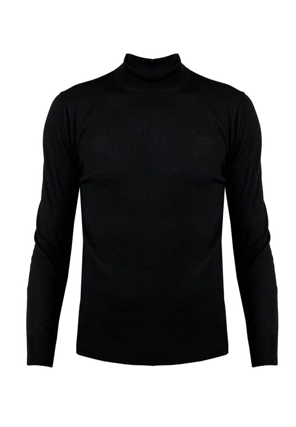 Xagon Man Sweter "Turtleneck" | A22081 & ELV18 | Mężczyzna | Czarny. Okazja: na co dzień. Typ kołnierza: golf. Kolor: czarny. Materiał: akryl, poliester, nylon, wełna. Styl: casual