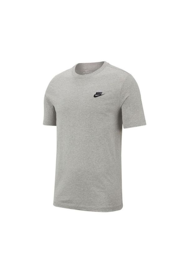 Koszulka męska Nike Sportswear Club. Kolor: szary, wielokolorowy, czarny. Materiał: bawełna. Sport: fitness