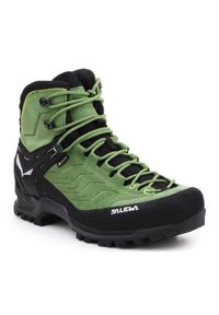 Buty trekkingowe Salewa Ms Mtn Trainer Mid Gtx M 63458-5949 zielone. Kolor: zielony. Materiał: materiał, zamsz. Technologia: Gore-Tex #5