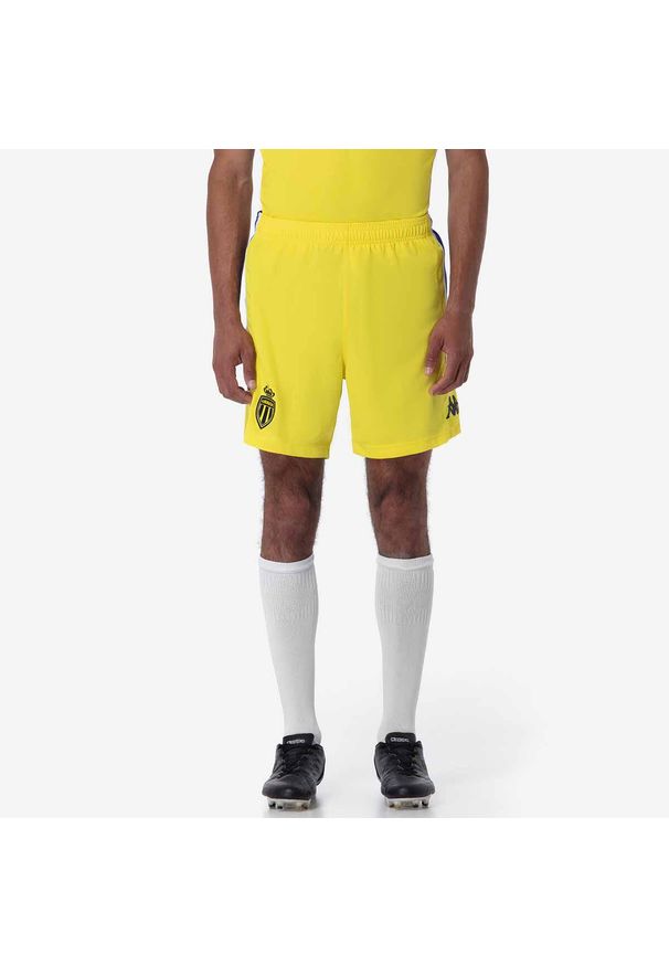 Kappa - Spodenki bramkarskie AS Monaco Kombat Ryder 2024/25. Kolor: żółty. Sport: piłka nożna