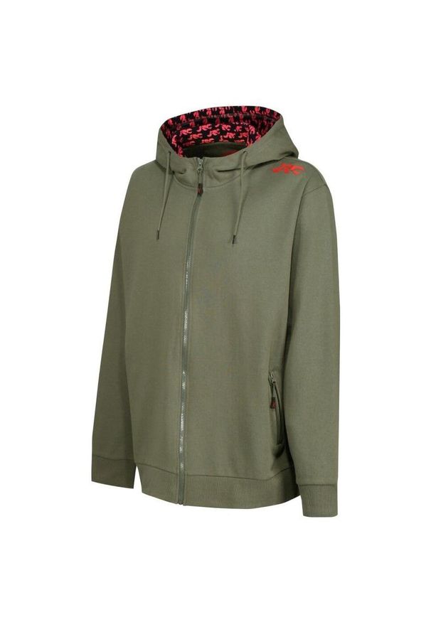 JRC - Bluza Męska Wędkarska Na Zamek Khaki Jrc Zipped Hoodie Khaki. Kolor: zielony
