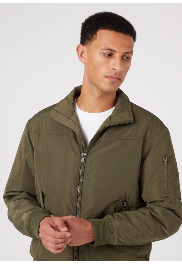 Wrangler - WRANGLER BOMBER JACKET MĘSKA KURTKA PRZEJŚCIOWA MILITARE W4C5W3G40 112322660