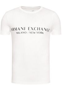 Armani Exchange T-Shirt 8NZT72 Z8H4Z 1100 Biały Slim Fit. Kolor: biały. Materiał: bawełna #5