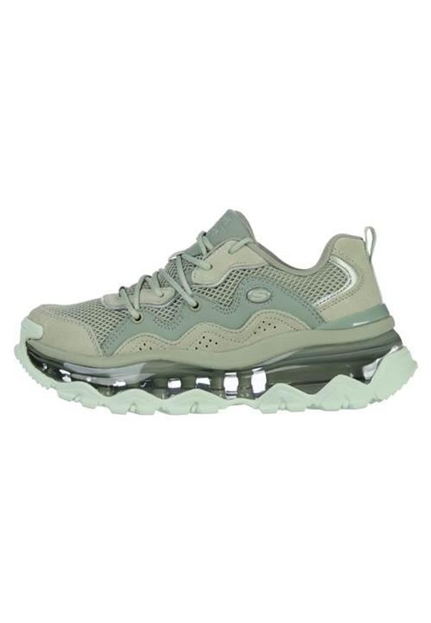 skechers - Buty do chodzenia damskie Skechers Uno Chaos. Kolor: wielokolorowy. Materiał: zamsz, materiał, syntetyk. Szerokość cholewki: normalna. Sport: turystyka piesza