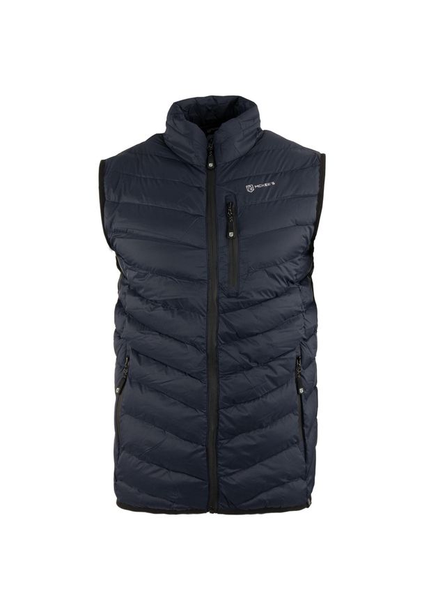 MEN'S HEALTH - Męska pikowana kamizelka zimowa McKees Valley Blue M. Kolor: niebieski. Materiał: puch. Sezon: zima. Styl: elegancki