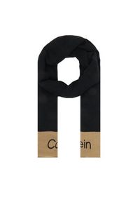 Calvin Klein Szal LV04F9021G Czarny. Kolor: czarny. Materiał: len #4
