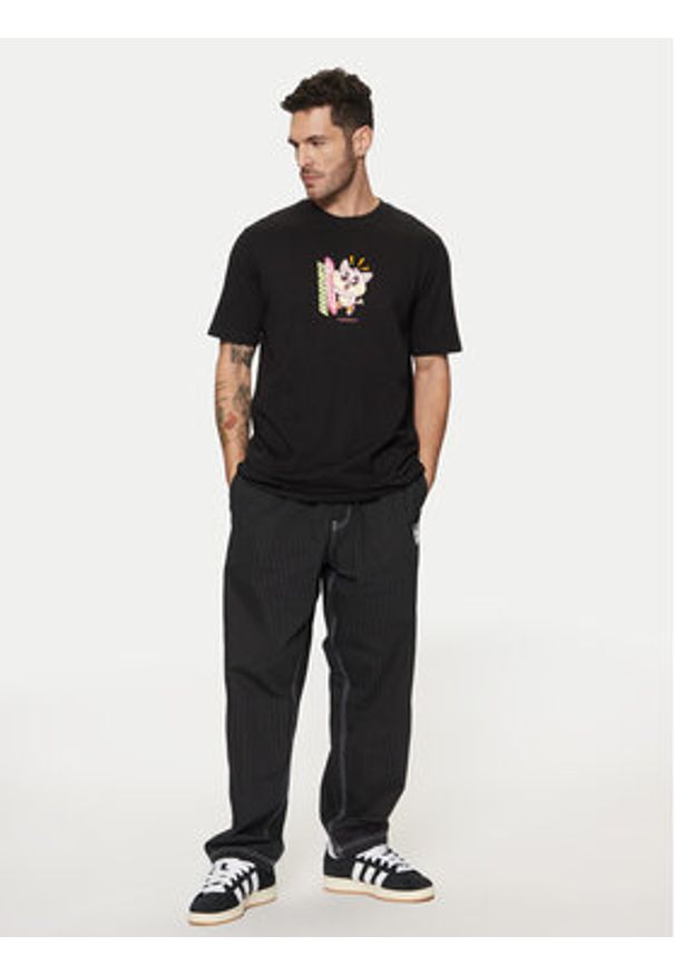 Adidas - adidas T-Shirt Kawaii JP2675 Czarny Regular Fit. Kolor: czarny. Materiał: bawełna