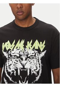 Versace Jeans Couture T-Shirt 78GAHT06 Czarny Regular Fit. Kolor: czarny. Materiał: bawełna