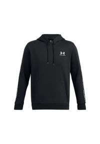 Bluza z kapturem z logo na paskach Under Armour Icon Fleece. Typ kołnierza: kaptur. Kolor: wielokolorowy, biały, czarny. Materiał: materiał #1