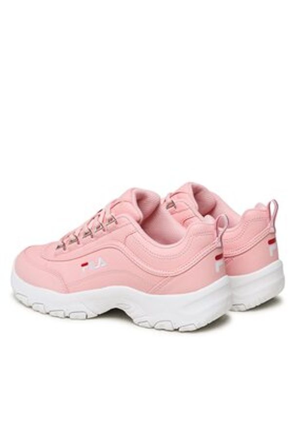 Fila Sneakersy Strada Teens FFT0009.40063 Różowy. Kolor: różowy. Materiał: skóra