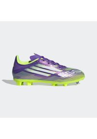 Adidas - Buty piłkarskie dla dzieci ADIDAS F50 League FG/MG. Materiał: syntetyk. Szerokość cholewki: normalna. Wzór: nadruk. Sport: piłka nożna