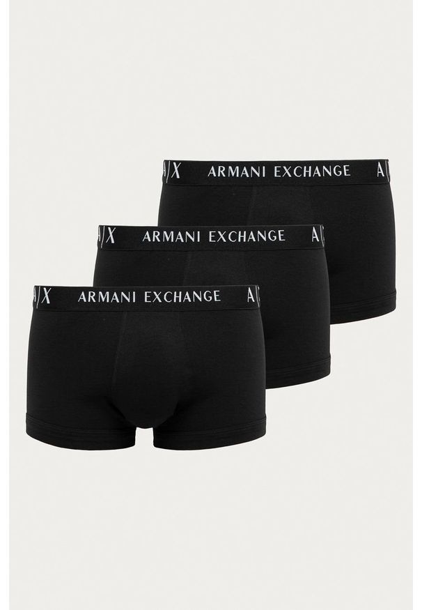 Armani Exchange - Bokserki (3-pack) 956000.CC282. Kolor: czarny