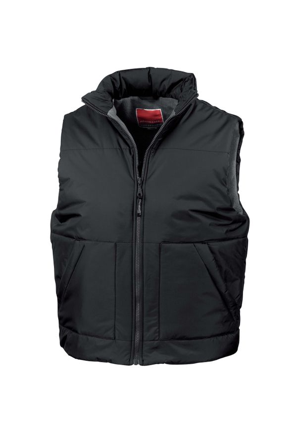 RESULT - Kamizelka Doudoune Kariban podbita polarem. Kolor: czarny. Materiał: polar