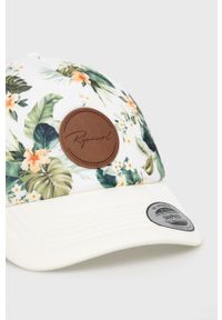 Rip Curl czapka kolor beżowy z aplikacją. Kolor: beżowy. Wzór: aplikacja