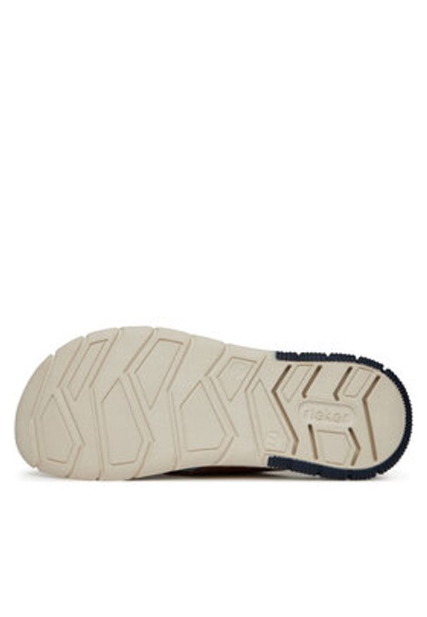 Rieker Klapki 25283-22 Brązowy. Kolor: brązowy. Materiał: zamsz, skóra